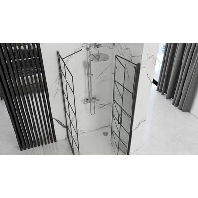 Καμπίνα ντους Rea Molière Black 110x90