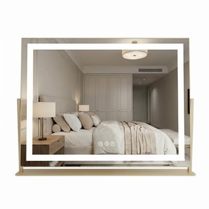 LED Spiegel STUDIO L.Gold 58x45