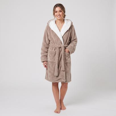 Frauen Bademantel Jordan Beige / ecrü M
