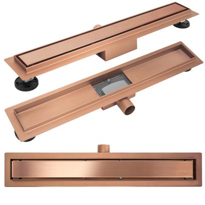 Linear drainage Rea Neox brush copper 60