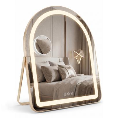 LED Spiegel GLAM L.Gold 40x45cm