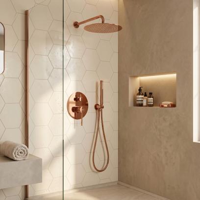 Shower system Rea Venti Copper + BOX