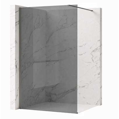 Duschwand Rea Flexi Grey / Titan 140