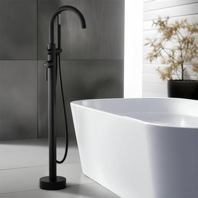 Frei stehende Armatur Rea Lungo Black
