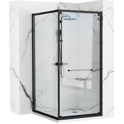 Tuš kabina Rea Space In Black 80x100
