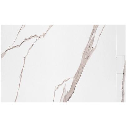 Brodzik prysznicowy Bazalt CARRARA WHITE 80x100