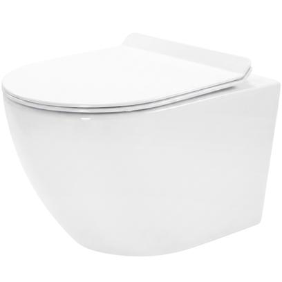 Závesná WC misa CARLO Flat Mini - biela