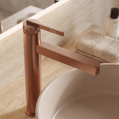 Maišytuvas vonios kambario Rea Grace Brush Copper High