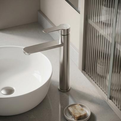 Robinet de salle de bain Rea Arcos Brush Nickel