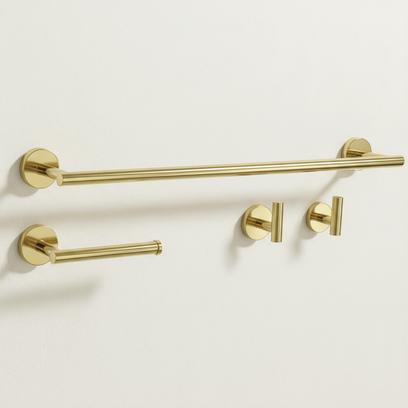 Ensemble d’accessoires de salle de bain Ari Gold 4 pièces