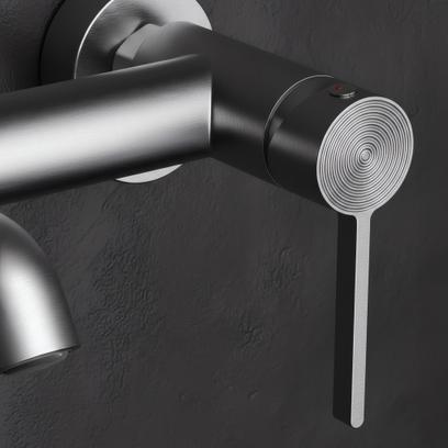 Robinet de baignoire Rea FOSTER Nickel Brush