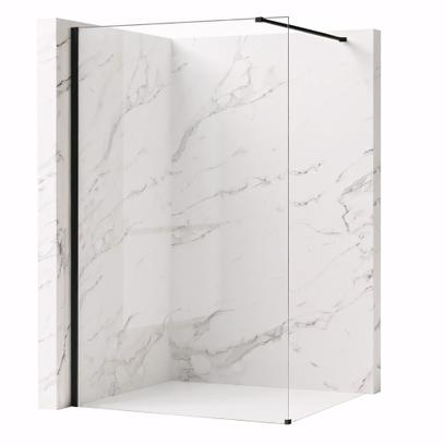 Pared de la ducha Rea Flexi Transparent / Black 70