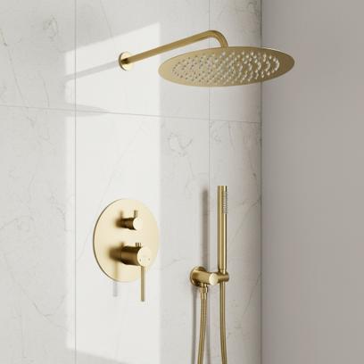Shower system Rea Foss Clif Brush Gold + BOX