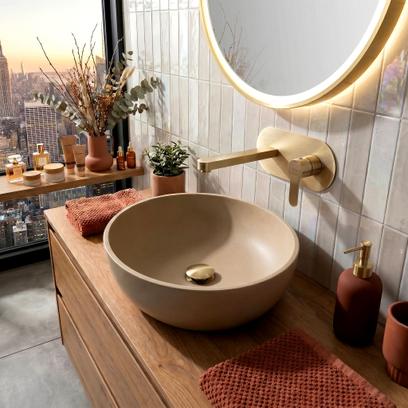 ROBINET ENCASTRÉ REA Arcos Brush Gold