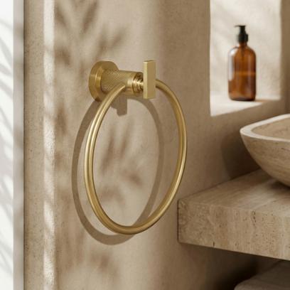 Porte-serviette Ring 81307 Virro Brush Gold