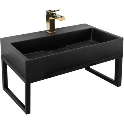 Konglomerato praustuvas GOYA Juoda Mat 60CM+ rėmas