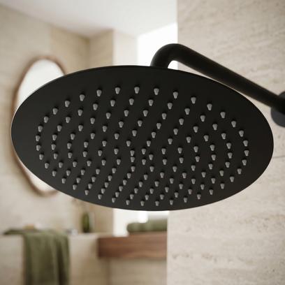 Кръгла душ глава REA JS-P014B 30cm Black