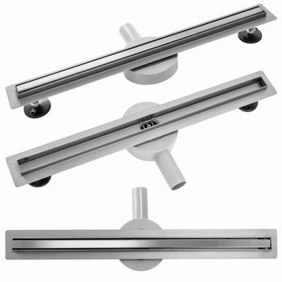 Drain linéaire Rea Neo Slim Pro Nickel Brush INOX 50