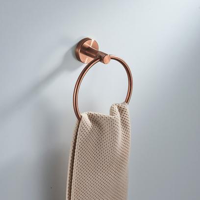 Kúpeľňový vešiak Ring 6610 Modern Brush Copper