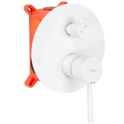 Baterie pentru cadă Rea Lungo White Matt + Box