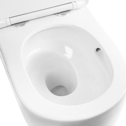 Závesné záchodová misa Rea Eddy Tornado Rimless Flat N