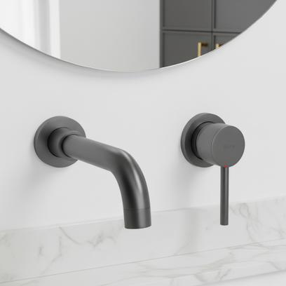Unterputz Armatur Rea Lungo Long Titan + BOX
