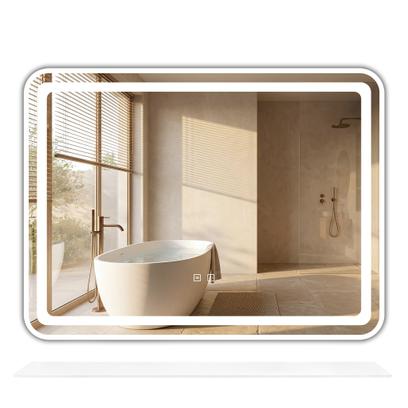 LED wandspiegel met plank 80x60 cm L-8060