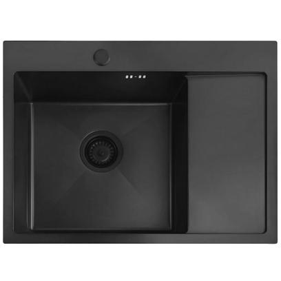 Стоманена мивка Fin Black