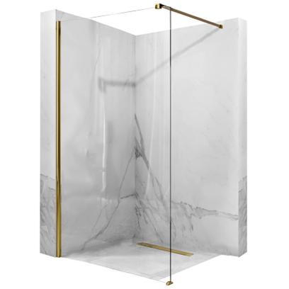 Duschwand Rea Aero Gold 120 Walk In