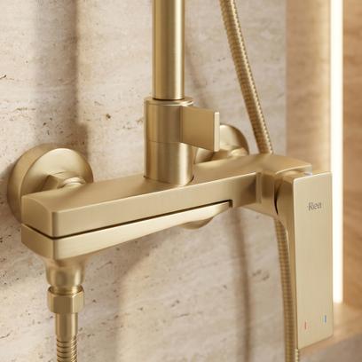 Shower set Rea Prime Brush Gold