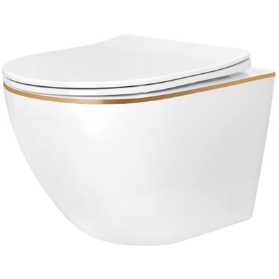 Závesné WC Rea Carlo Mini Tornado NFQ GOLD EDGE