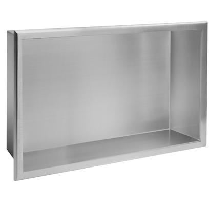 bathroom shelf 30x45 steel brush