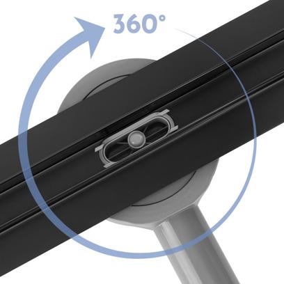 Линеен сифон Rea Neox Slim pro black 80