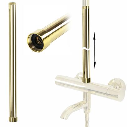 Extension for a bathtub and shower set GOLD 50cm