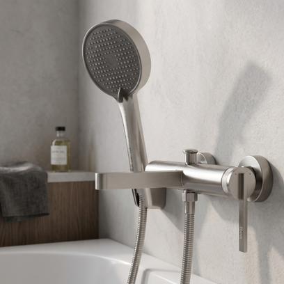 Harjattu kylpyammehana REA Grace Brush Nickel