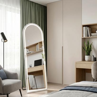 LED wandspiegel Orbit 50x160cm White