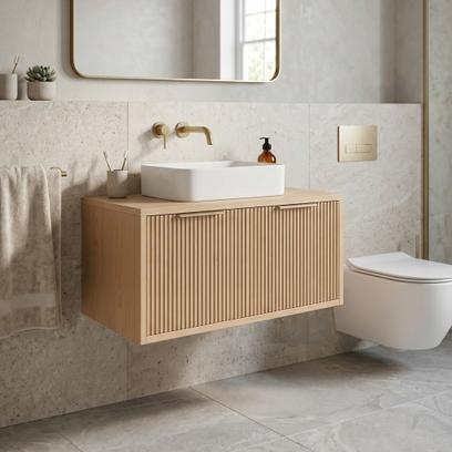 Шкаф за мивка Rea Core 80cm Beige