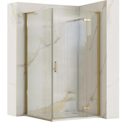 Καμπίνα ντους REA Hugo 100x90 Brushed Gold