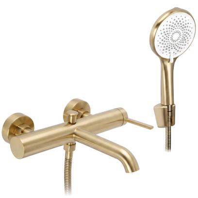 Harjattu kylpyammehana REA Rivo Brush Gold