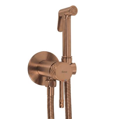 Mitigeur de bidet REA Lungo Loop Diamond Brush Copper