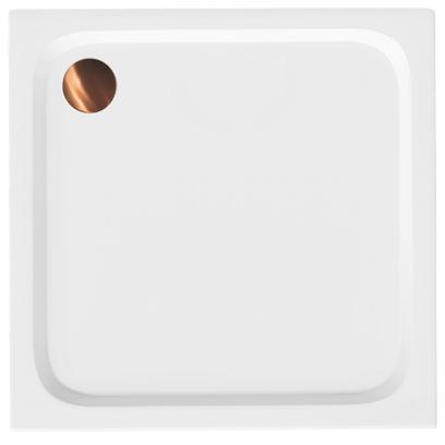 Acryl Duschwanne Rea Belmond White 80x80 Brush Copper