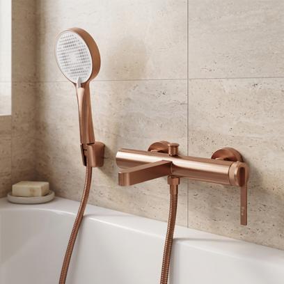 Harjattu kylpyammehana REA Grace Brush Copper