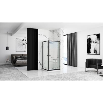Tuš kabina Rea Space In Black 80x100