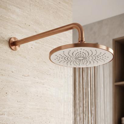 Round rain shower REA JS-021BRG Brush Copper