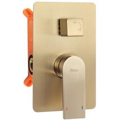 Built-in shower set Rea Verso BRUSH GOLD BOX