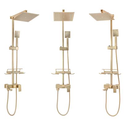 Shower set REA JACK BRUSHED GOLD