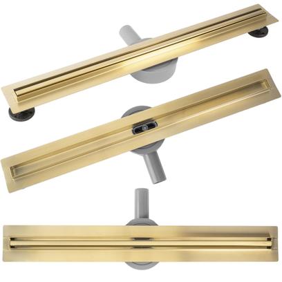Линеен отводнител REA Neox Slim pro Brush Gold 70