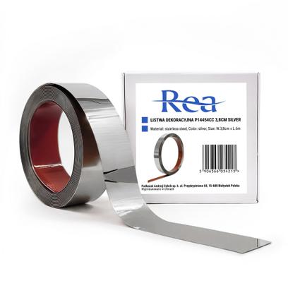 Самозалепваща декоративна лайсна Rea P14454CC 3,8cm Silver