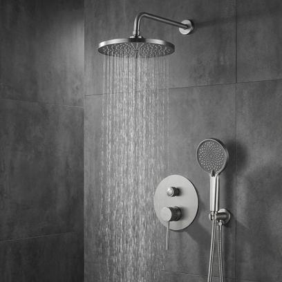 Душ система за вграждане Rea Lungo Stripe Nickel Brush