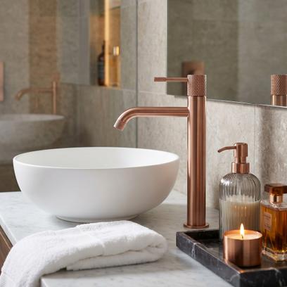 Robinet de lavabo Rea Venti Brush Copper High